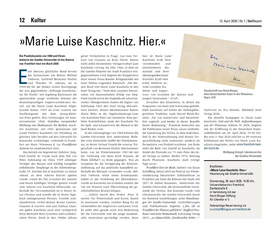 Uni-Report - Kaschnitz